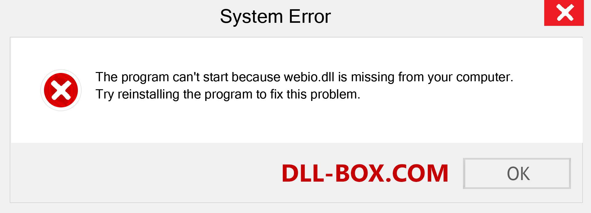  webio.dll file is missing?. Download for Windows 7, 8, 10 - Fix  webio dll Missing Error on Windows, photos, images